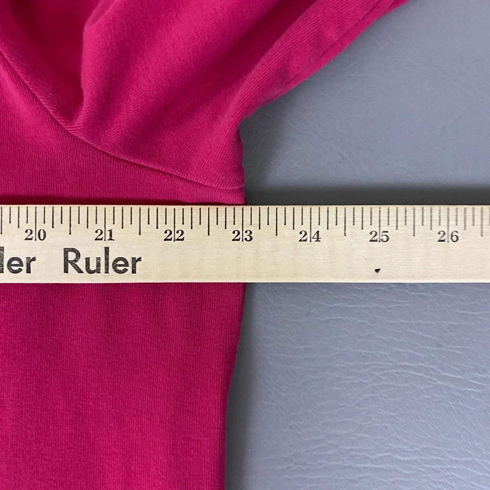 Talbots Top Women's Plus 1X Pink 3/4 Sleeve Boat Neck Cotton Spandex Knit Tee‎